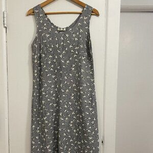 vintage made in the USA midi 90's flower dress